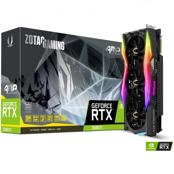 Zotac GeForce RTX 2080 Ti AMP Extreme Edition 11264MB GDDR6 PCI-Express Graphics Card - ASUS