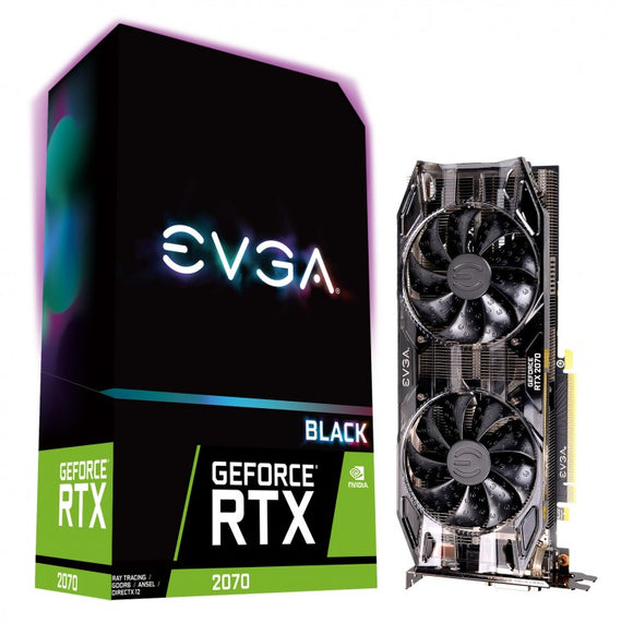 EVGA GeForce RTX 2070 Black Edition 8192MB PCI-Express Graphics Card - ASUS