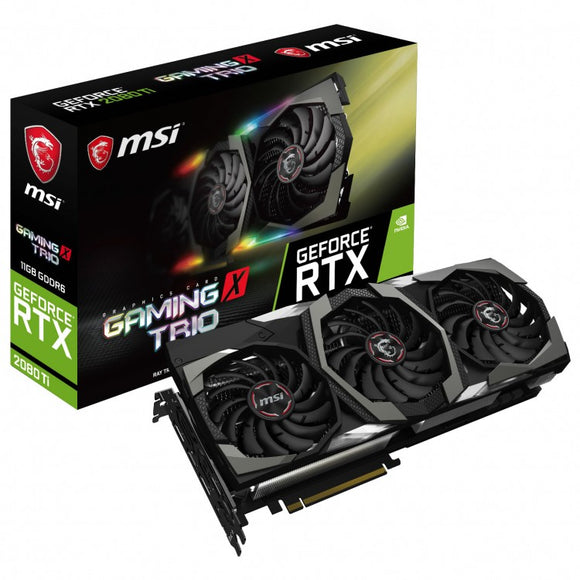 MSI GeForce RTX 2080 Ti Gaming X Trio 11264MB GDDR6 PCI-Express Graphics Card - ASUS