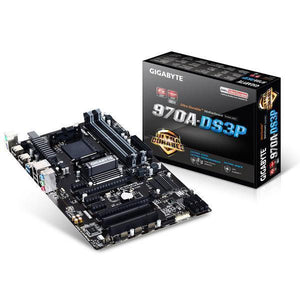 GIGABYTE GA-970A-DS3P AMD 970 (Socket AM3+) ATX Motherboard - ASUS