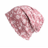 USPOP 2018 Newest multi-functional women print beanies casual Skullies hat female fashion spring cotton hats casual ponytail cap - ASUS