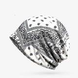 COKK Winter Hats For Women Men Turban Hat Female Beanie Flower Pattern Hip Hop Bone Male Gorro Feminino Ponytail Hat 2018 New - ASUS