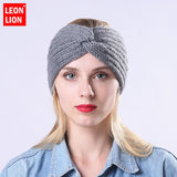 Winter Cap Solid Color Knitted Hats Ponytail Beanie Winter Hat Women Braided Hair Band Warm Beanies Twisted Knot Ear Protection - ASUS