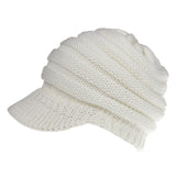 Women Ponytail Cover Beanie Winter Hats Stretchy Knitted Solid Color Hip-Hop Skullies Beanie Warm Cap TT@88 - ASUS