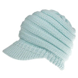 Women Ponytail Cover Beanie Winter Hats Stretchy Knitted Solid Color Hip-Hop Skullies Beanie Warm Cap TT@88 - ASUS